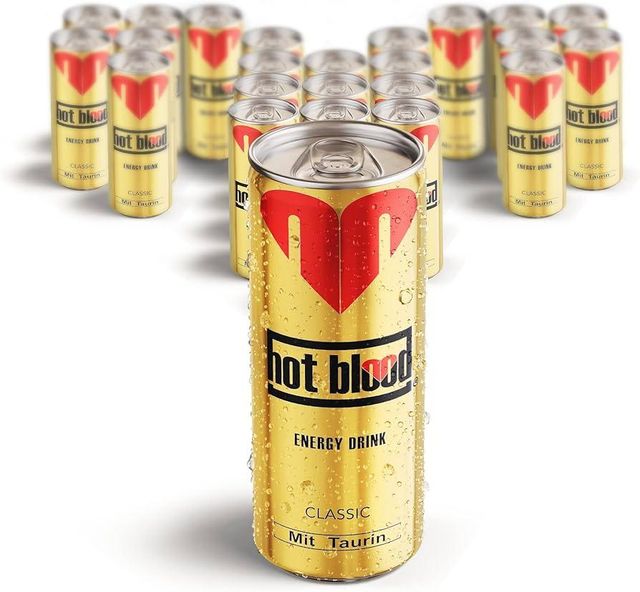 Hot Blood Energy Drink, Pack of 24 wholesale price (24 x 250 ml) - Image 2