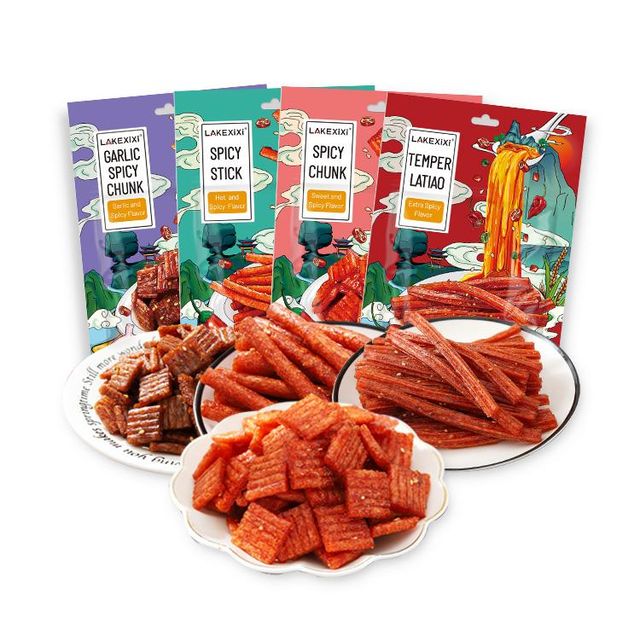 LAKEXIXI Grain Snacks Latiao Spicy Strips Halal Chinese Weight 26g Form China Weight (kg) 92g Type Grain Snacks Packaging Type Bag - Image 1