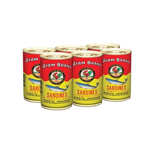 Hot Selling 155g Ayam Brand Sardines In Tomato Sauce with Large Pieces of Selected Sardine Fish and High Nutritional - Image 5