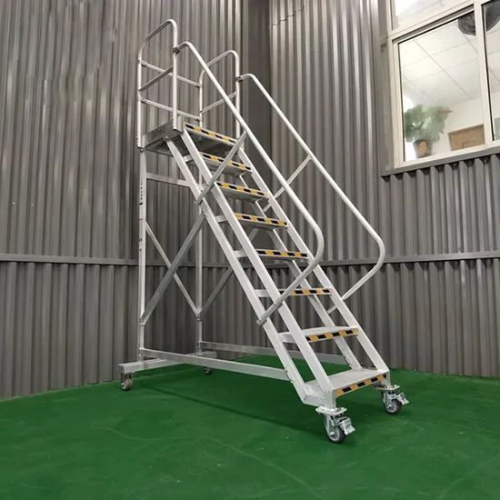 Warehouse Climbing Ladder Mobile Platform Mobile Metal Stairs Tools for Construction - Image 2