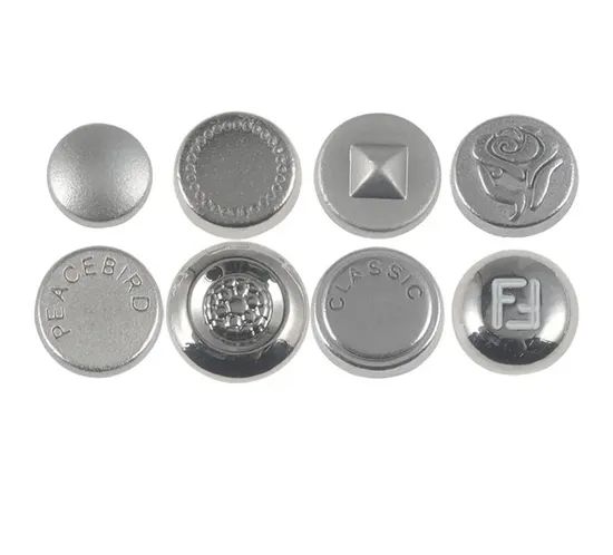 Fashion Custom Logo Engrave Metal Jeans Rivets Press Stud Head Garment Rivet Buttons - Image 1
