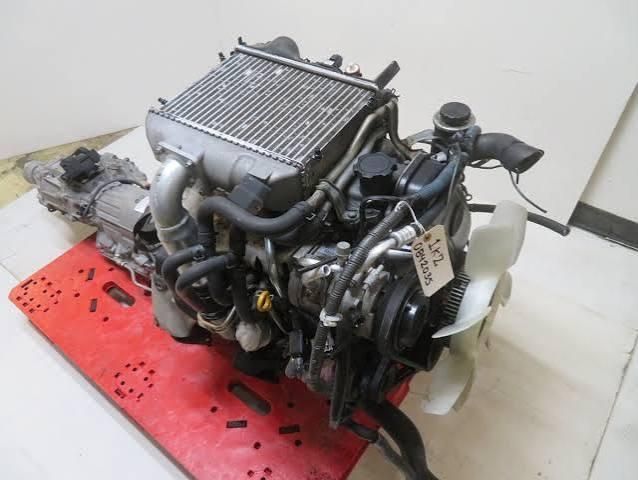 JDM Toyota 1KZ 3.0L Turbo Diesel Hiace Hilux Manual AWD Engine Transmission - Image 3