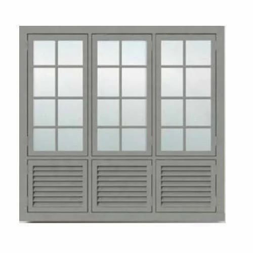 Rectangular Color Coated Steel Window Frames Color Gray Style Rectangular Finish Color Coated Frame Type With Frames Place Of Origin - Image 1