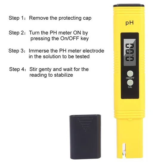 Bsk-pH Water Quality Tester Digital pH Meter Pen Style Origin Henan Display Digital Model NO. BSK-PH Accuracy ±0.01pH Resolution - Image 6