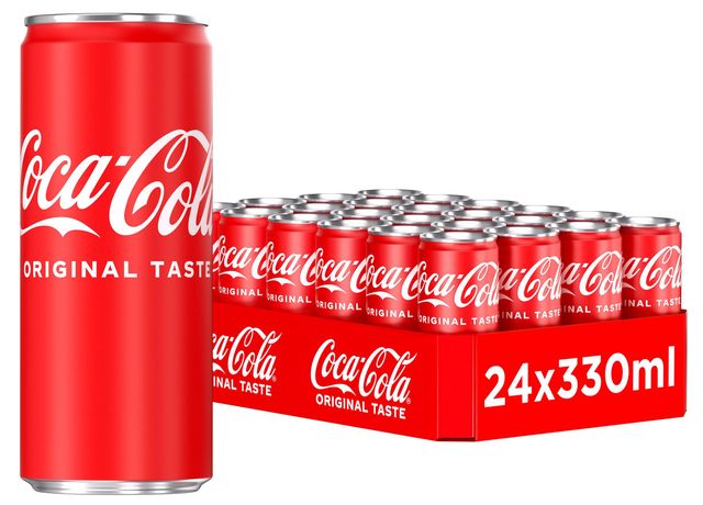 Coca-Cola Original 330ml Cans - Coca Cola 330ml X 24 Cans, Coca-Cola Classic - Image 3