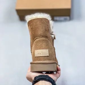 Ultra Mini Winter Warm Snow Boots with Fur Lining, MID-Calf Boots - Image 4