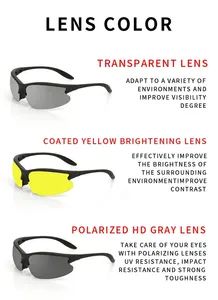 Premium Custom Logo Tactical Safety Goggles for Shooting Sports - Image 4