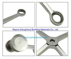 160mm Stainless Steel Glass Spider with 4 Arms; Glass Fitting Hardware, Point-Fixed Curtain Wall Hardware with High Quality and Best Price - Image 5