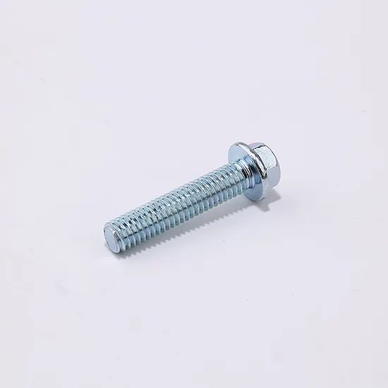 Best Price Carbon Steel Motorcycle Part Electric Bike Part Car Part Blue and White Flange Round Head Machine Engine Screws - Image 1