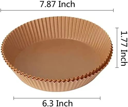 Food Grade Custom Air Fryer Perforated Parchment Paper Liners Non-Stick Baking Parchment Paper - Image 2
