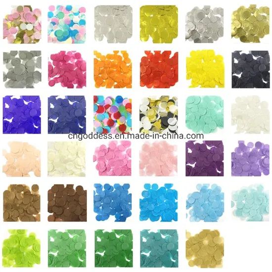 Round Tissue Confetti Circle Paper Wedding Holiday Party Decoration - Image 1