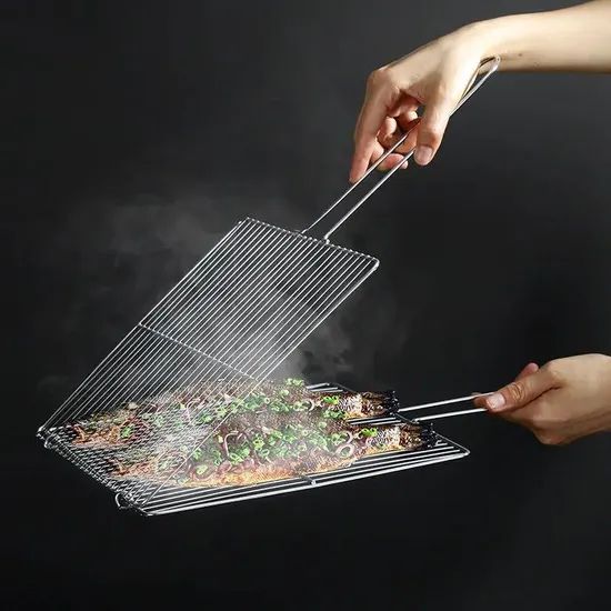 Futeng 304 Stainless Steel BBQ Rack Wire Mesh Outdoor Cooking Grill Grates - Image 3