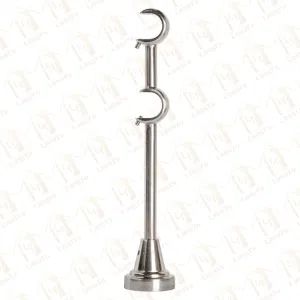 Doule Curtain Rod Wall Brackets, Curtain Pole Brackets Origin Ningbo Color Customized Trademark LongYu Type Curtain Rod Rod Diameter - Image 1