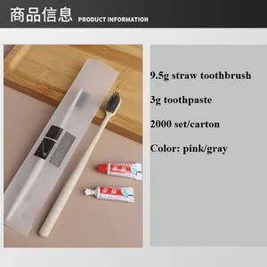Travel Toothbrush with Mini Toothpaste and Hotel Slipper Set Origin China Quantity 5000 Factory OEM/ODM Model NO. BY200 Trademark - Image 4