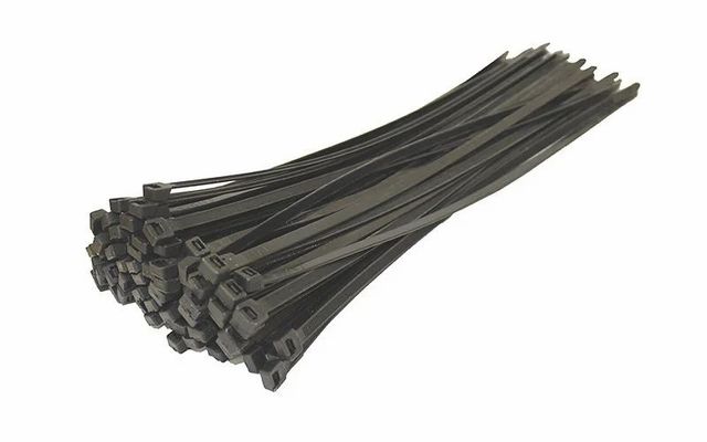 Black Plastic Cable Ties Color Black Packaging Type Box I Deal In New Only Country of Origin Made in - Image 1