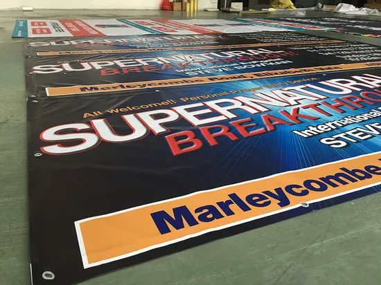 Digital Printing Business Advertising Event Outdoor Event Vinyl Banner Custom Advertising Sign Banner with Eyelets - Image 5