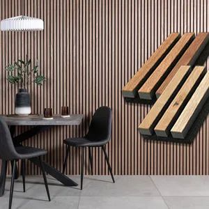 Interior Acoustic Panels Wood Slat MDF Sound Isolation Wall Panel - Image 5
