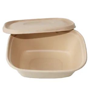 Food Containers Biodegradable Lunch Box Disposable Compostable Tableware Biodegradable Tableware - Image 3