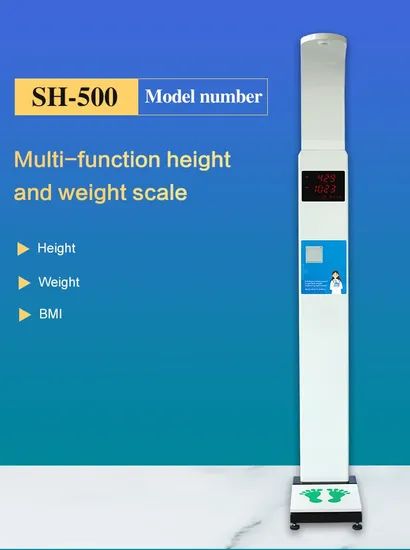 Ultrasonic Scale Weight Machine with Height Scale Hospital Pharmacy Testing - Image 4