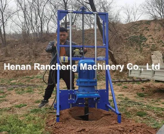 10m Drilling Depth One Man Well Drilling Rig Portable Solar Pile Driver for Sale - Image 6