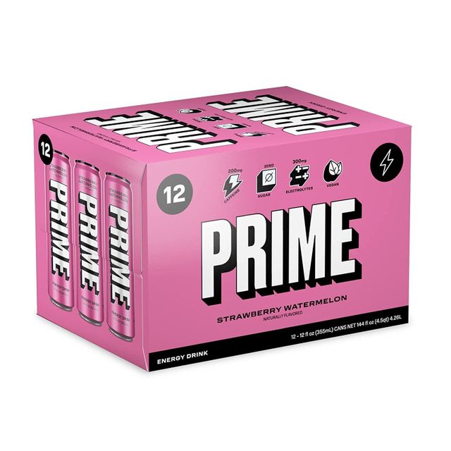 Prime Energy Drink "Strawberry Watermelon," Naturally Flavored, 200mg Caffeine, Zero Sugar - Image 4