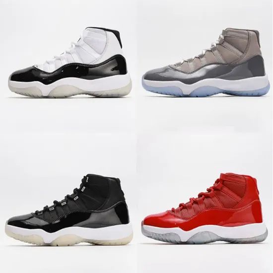 Basketball Shoes Jumpmman Mens 11s Cool Grey Cherry 11 Red Cement White Black Pink Blue Women Outdoor Sneakers Low Womens High Spo - Image 2