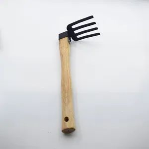 Mini Digging Tools 38cm Length Customizable Hoe Rake - Image 3
