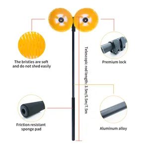 Solar Panel Cleaning Washing Machine Automatic Brush with Double Head Robot Battery - Image 4