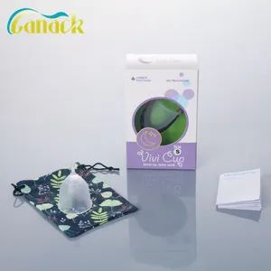 Silicone Product Cleaner Menstrual Cups Shape Cup Type Regular Length 15-25ml Usage Built-in Time Used Night Model NO. T, S, L - Image 4