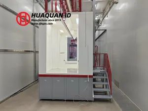 Safe Powder Color Matching Experimental Spray Booth with Emergency Stop Button Security - Image 4