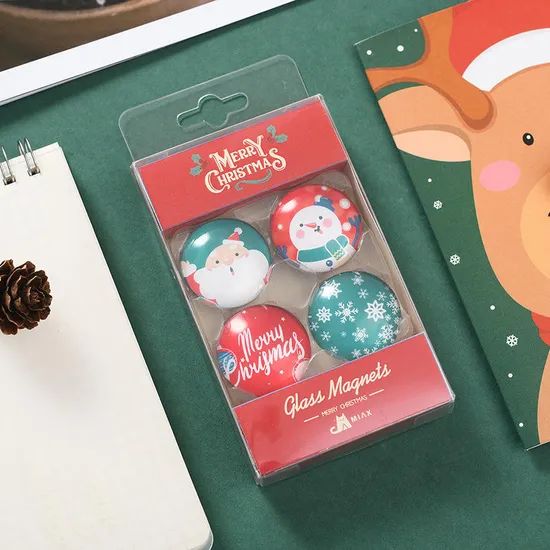 Office Stationery Christmas Gift Paper Binder Clips Set Push Pin Set for Student - Image 4