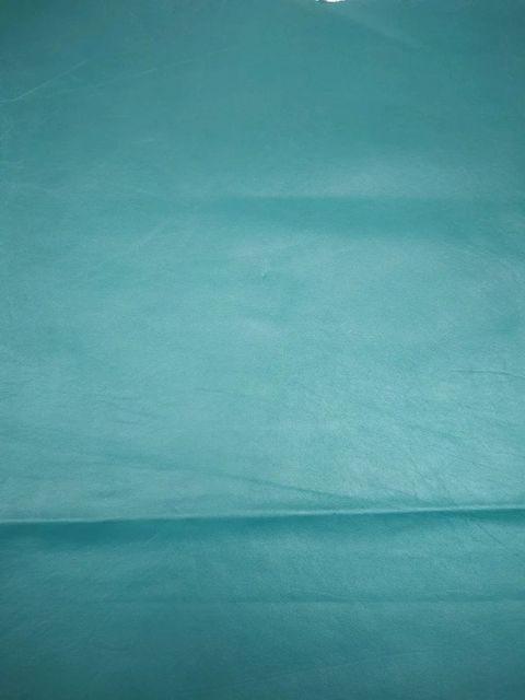 Turquoise Nappa Leather Sheet Design Plain Tannage Chrome Usage Garments Color Turquoise Thickness 3 Mm, 3 mm Finishing Semi - Image 1
