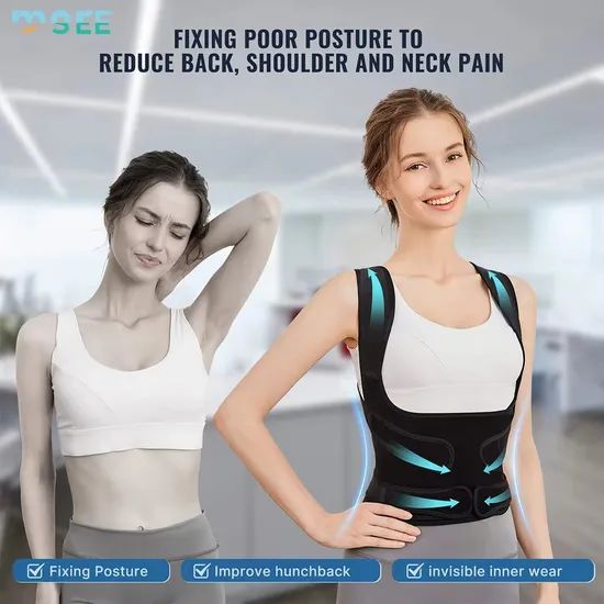 Back Lumbar Support Shoulder Posture Support Posture Corrector Back Pain Relief Breathable Back Brace Support - Image 5