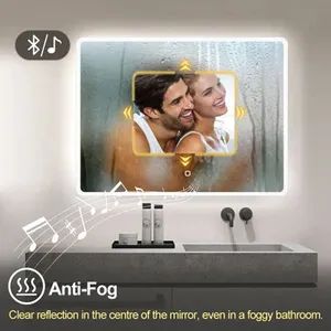 Wall Mounted Bathroom Cabinet with LED Mirror - Storage Organizer for Toiletries - Image 4