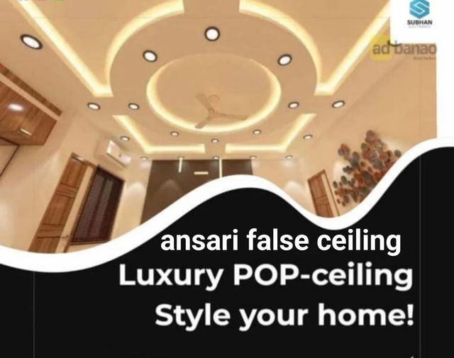 Pop False Ceiling Service Material Plaster Of Paris Primary Function Hide Pipes Or Wiring Installation Method Expert - Image 1