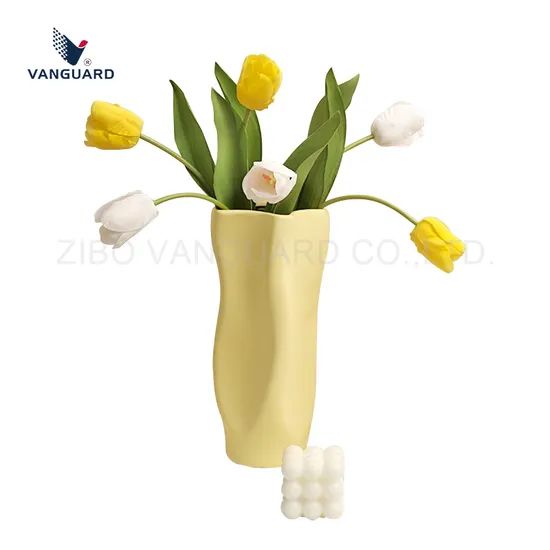Textured Creative Table Vase Minimalist Geometric Ceramic Flower Vase for Decoration - Image 4