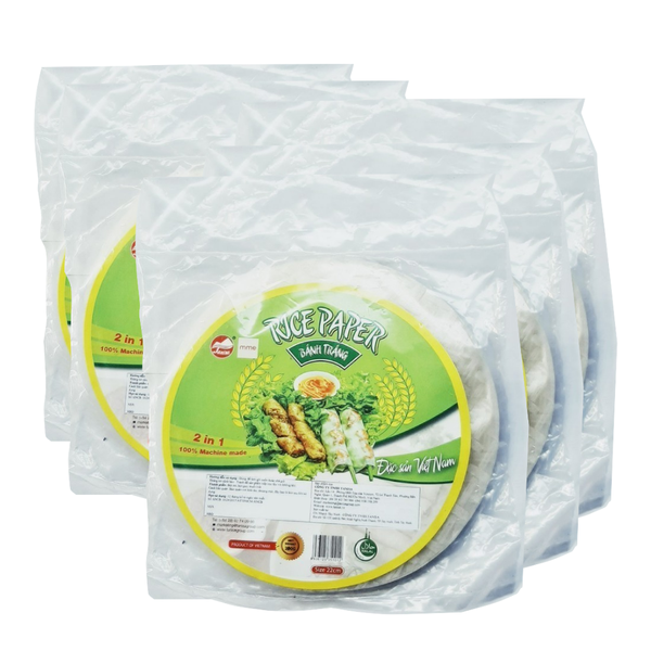 Combo 5 Tay Ninh Tanisa Ultra-thin Rice Paper 200gr Texture Soft Size 22cm Diameter Certifications Iso 22000 Net Weight 200gr Per Pack - Image 1