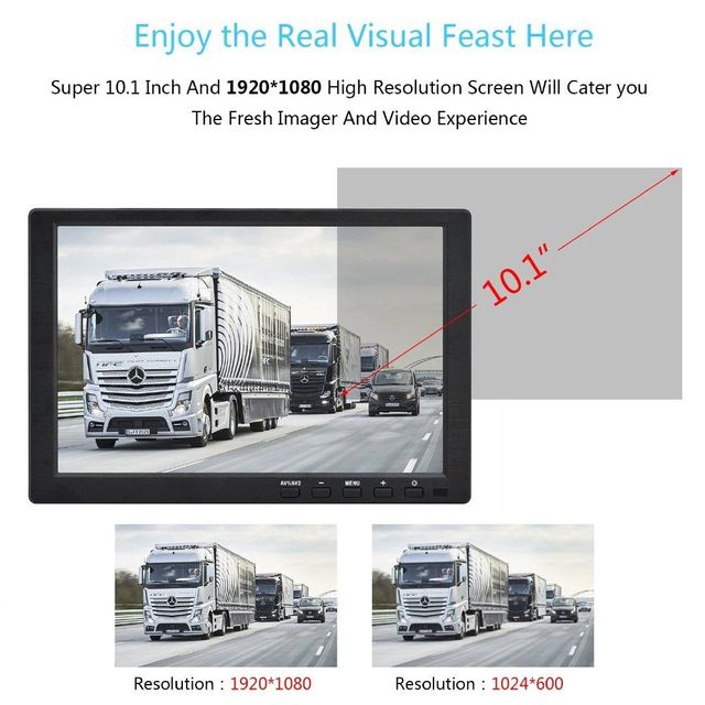 EnruigeOK 10.1 inch IPS Display LED Monitor Mini TV Screen - Image 4