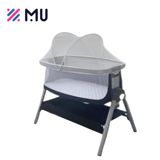 Luxury Foldable 5 Levels Height Adjustable Baby Bedside Bassinet Crib - Image 2