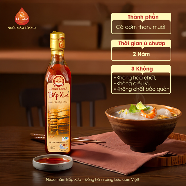 BEP XUA FISH SAUCE 40N | VIETNAM ORIGIN | RICH UMAMI FLAVOR | IDEAL FOR ASIAN COOKING, DIPPING & SEASONING | - Image 1