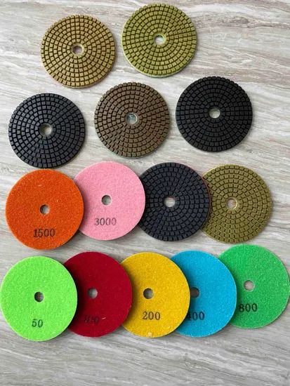 4" Diamond Flexible Polishing Pads Model NO. DPP Origin Nantong HS Code 68042190 Trademark LANDABRASIVES Transport Package - Image 1