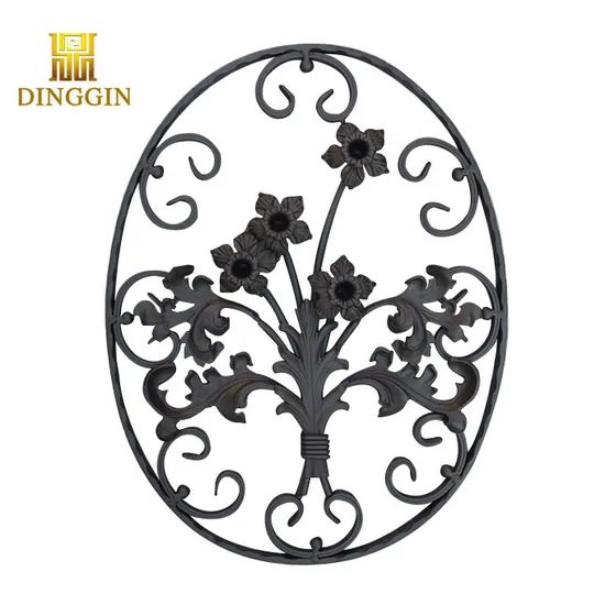 Wrought Iron Stair Railing Panels Parts Origin China Stair Tread Metal Trademark DINGGIN HS Code 8306299000 Baluster Cast - Image 1