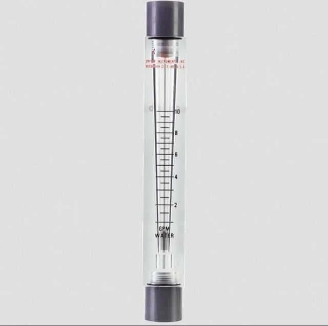 Visi Float Flowmeter Scale Background White Scale Type Direct Reading Material Clear Acrylic Plastic Sealing Mechanism Buna-n - Image 1