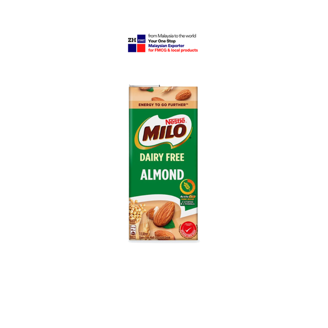 MI LO Almond 1 Litre Dairy Free UHT plant protein dairy alternative chocolate cocoa drink vegan Malaysia direct factory - Image 3