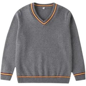 Factory Customized African Nigeria Navy Blue High School Uniforms Primary School Sweater - Image 6