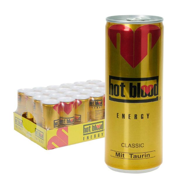 Hot Blood Energy Drink, Pack of 24 wholesale price (24 x 250 ml) - Image 3