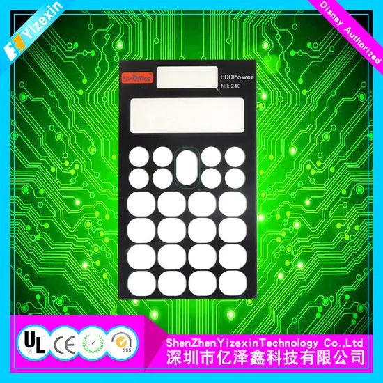 Custom Made Membrane Switch Keypad/Keyboard Manufacturer Color Customized Trademark Yizexin HS Code 8536500000 Model NO. YZX-MS934 - Image 1