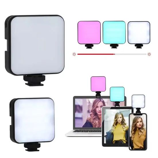 Mini Portable Selfie Light for Live Streaming and Videos Power 6W Origin China Type Quadrate IP Rating IP65 Trademark - Image 2