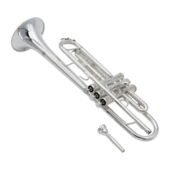Professional Silver Plated Trumpet - Image 3
