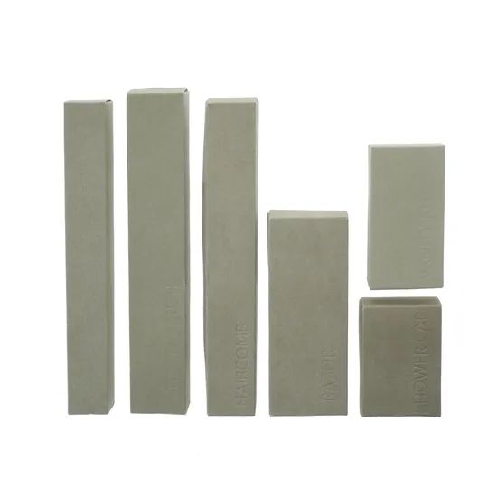 Disposable Luxury Customized Logo Kraft Card Box Packing Toiletry Hotel Amenities Set - Image 1
